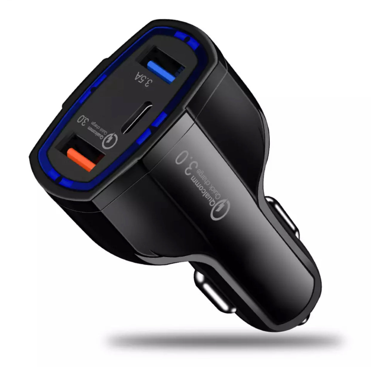 Premium Specialized USBC and Fast Charging USB Car Charger Adapter- Classic Black Colour - Super Savings Technologies Co.,LTD Premium Specialized USBC and Fast Charging USB Car Charger Adapter- Classic Black Colour - Super Savings Technologies Co.,LTD